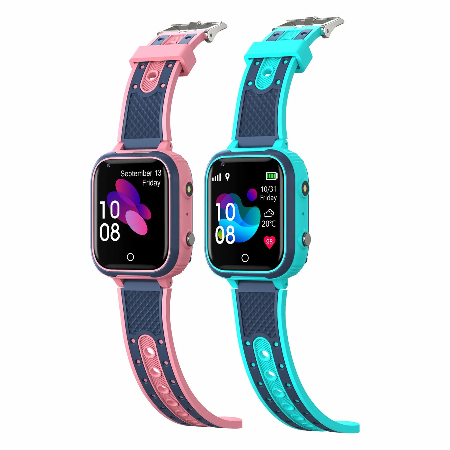 Kids Smart Watch Pink and Blue