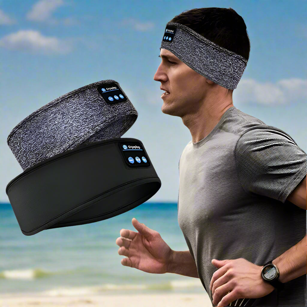Smart Headband Zen Fusion fitness demonstration man running