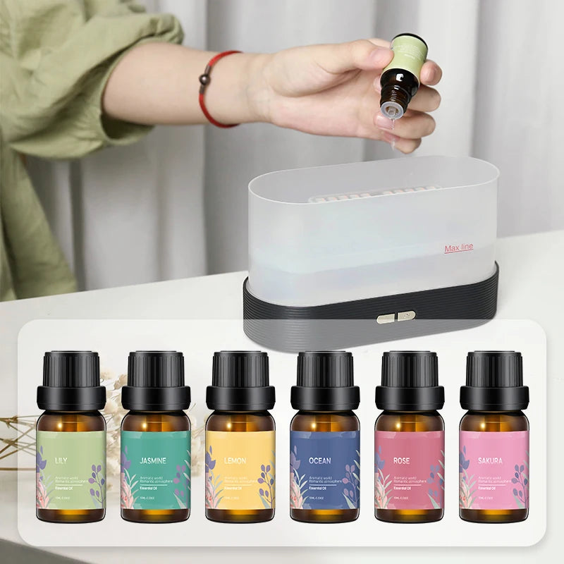 essential oil on diffuser  demonstration